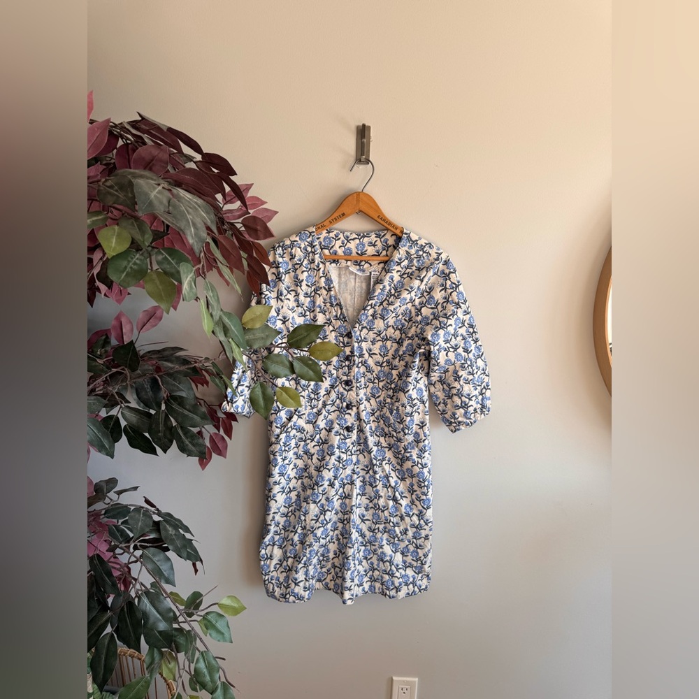 Sincerely Jules Blue Floral Cotton Dress
